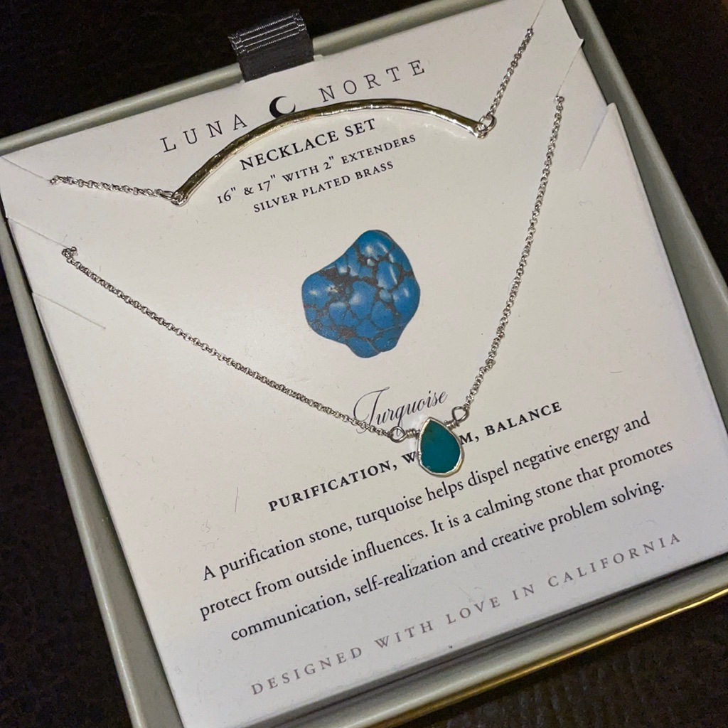 Luna Norte Turquoise Necklace Set 40$